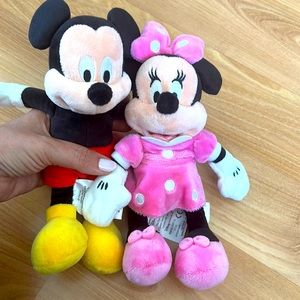 Disney Mickey & Minnie Plush Toys